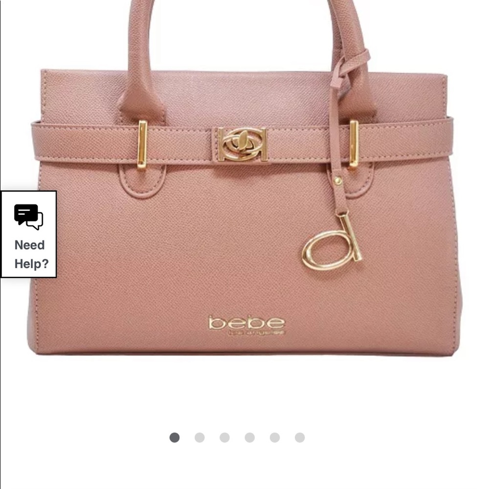 Evie small satchel dark blush